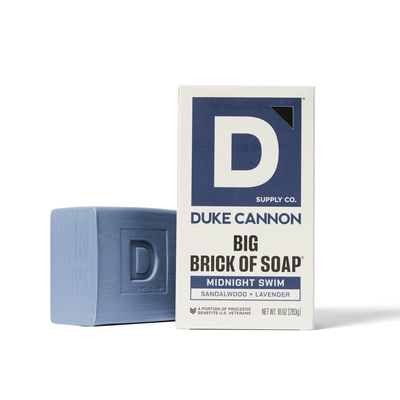 Duke Cannon Supply Co. Extra Large Bar Soap Bundle - Men's Bar Soap with Masculine Scents - American-made soap - All Skin Types - Big Brick of Soap - Midnight Swim, Sawtooth, Bourbon - 10 oz (3 Pack)