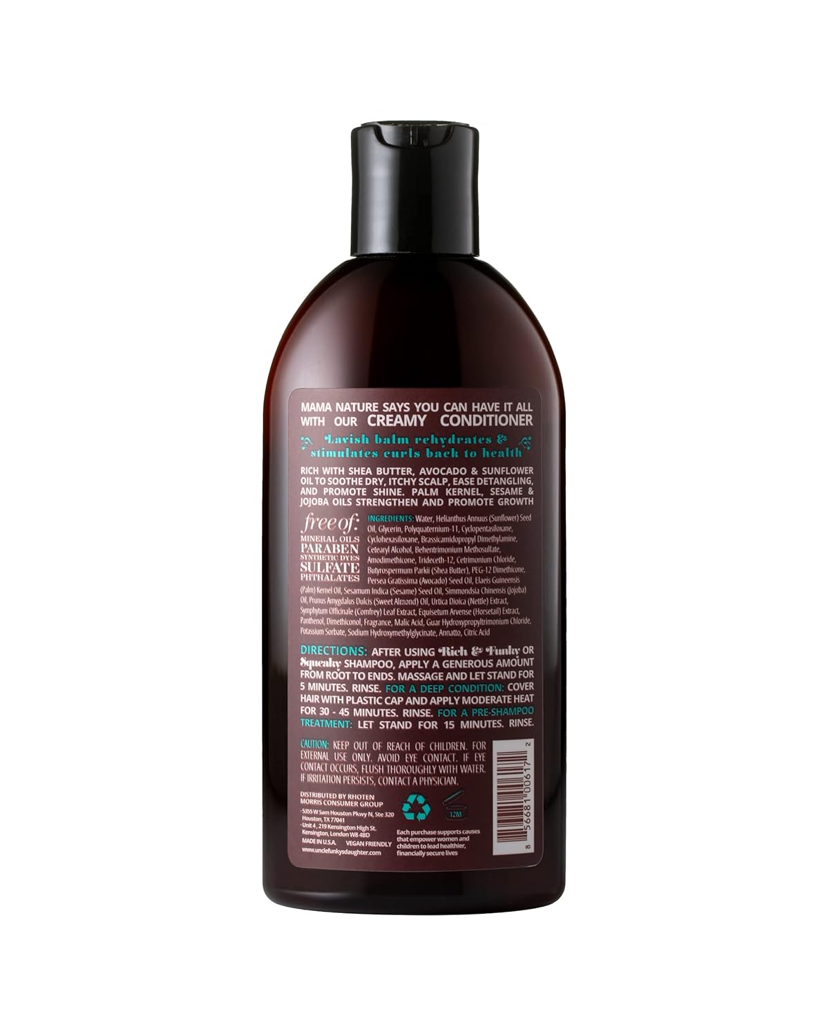 Richee Rich Moisturizing Conditioner - Deep Hydration for Dry Hair | 8 oz