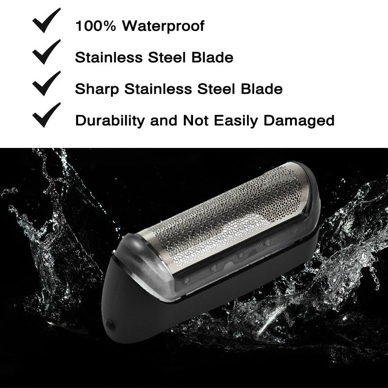 10B Foil & Cutter Replacement Head for Braun Series 1 Replacement Head,10B 20B Replacement Head Compatible with Braun Series 1000 2000 Electric Shaver 170 180 190 1715 1735 1775 5278 5279 Z20 Z40