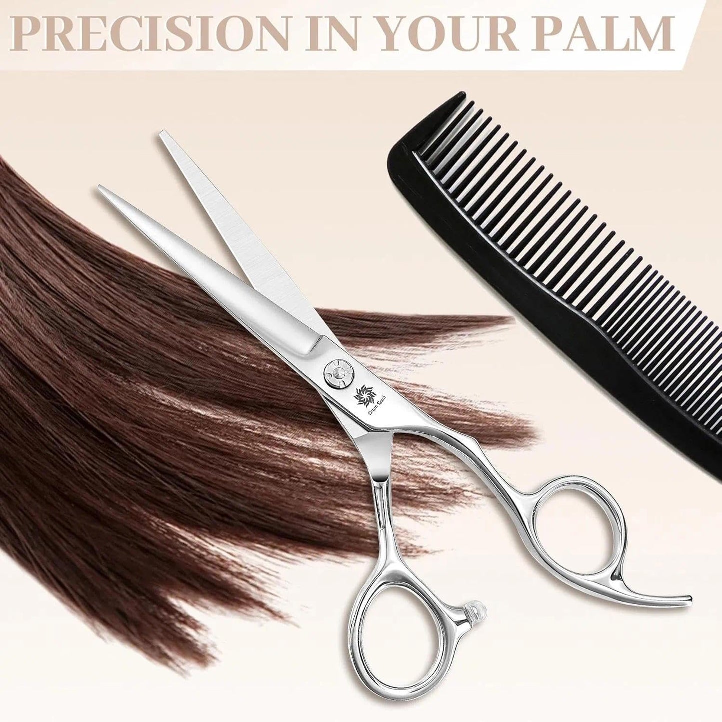 Dream Reach Hair Cutting Scissors - Professional Barber Shears 440C Steel