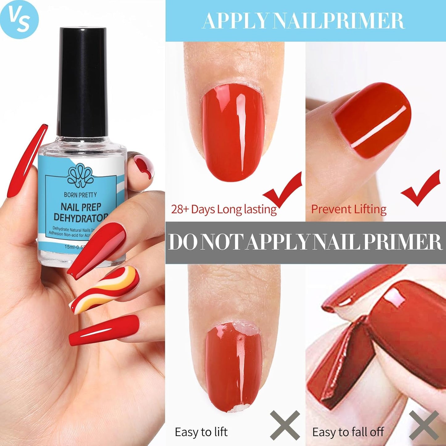 Poly Nail Extension Gel Kit - Includes Nail Prep Dehydrate & Bond Primer Set | Perfect for DIY Manicures
