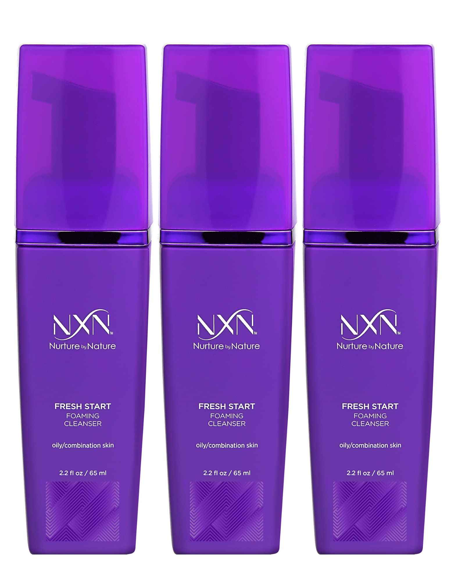 NxN Fresh Start Deep Pore Facial Cleanser Instant Foaming Make-Up Remover Natural Formula for Oily/Combination Skin, 5.9 Fl Oz
