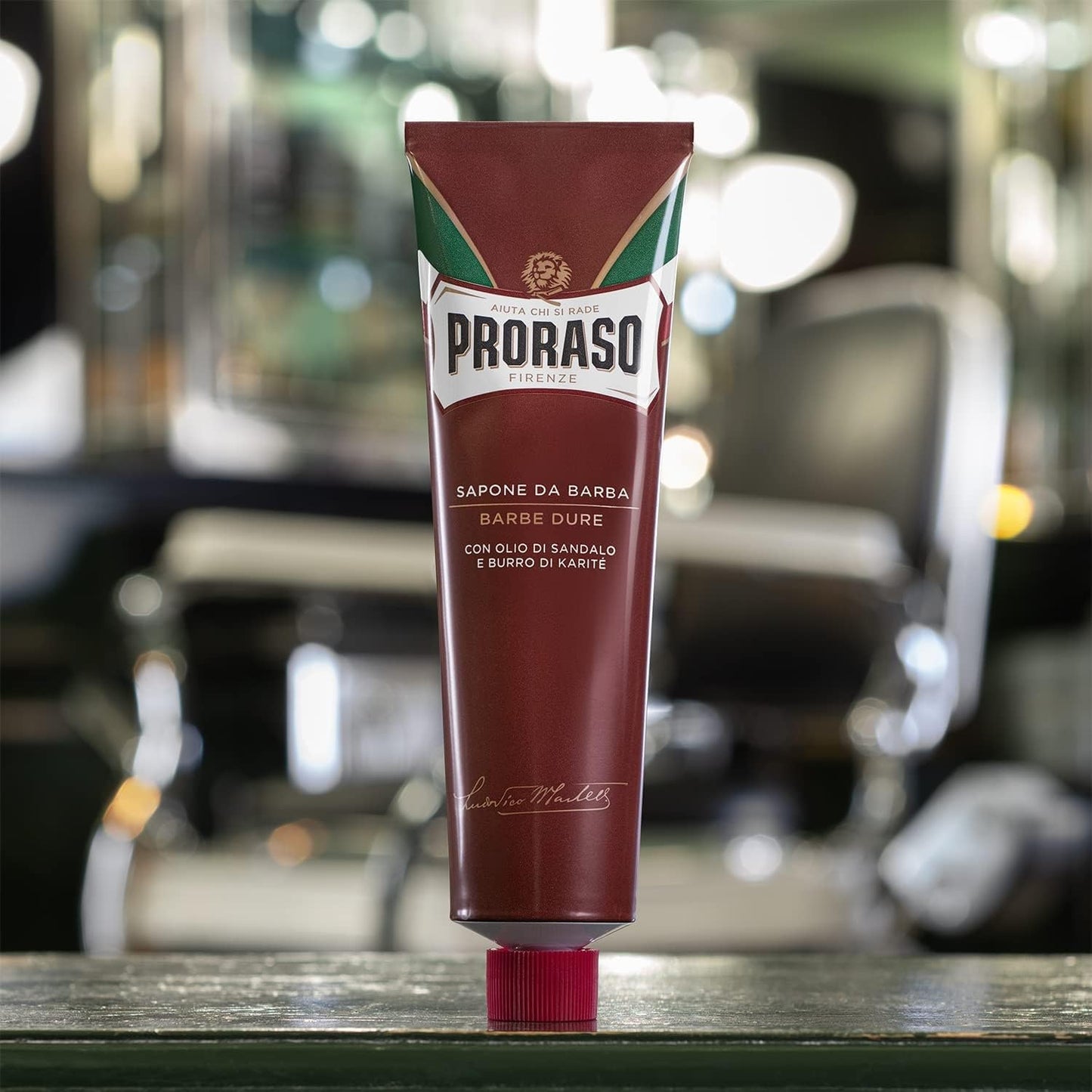 Proraso Shaving Cream - Sandalwood Oil & Shea Butter - Moisturizing & Nourishing Shave Cream for Coarse or Hard Beards - Premium Italian Shaving for Men - 5.2oz,(Pack of 2)
