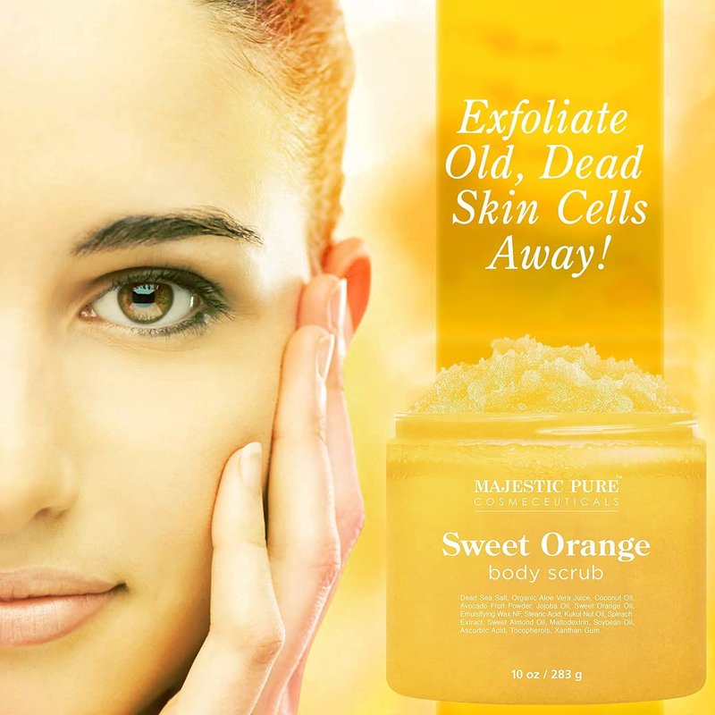 Tea Tree Foot Cream & Orange Scrub Bundle - 8 oz & 10 oz | Moisturizing & Exfoliating