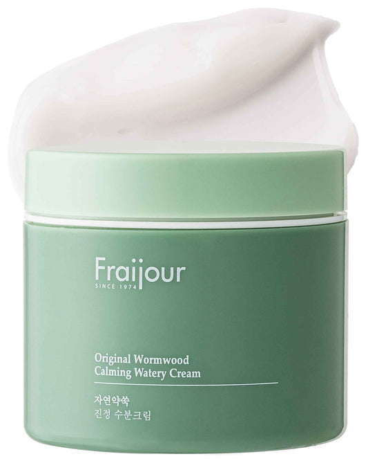 Fraijour Original Wormwood Calming Watery Cream – Korean Lightweight Gel Moisturizer for Oily, Combination & Sensitive Skin, Hydrating Aloe & Squalane, Non-Greasy, Quick Absorbing, 3.38 oz.