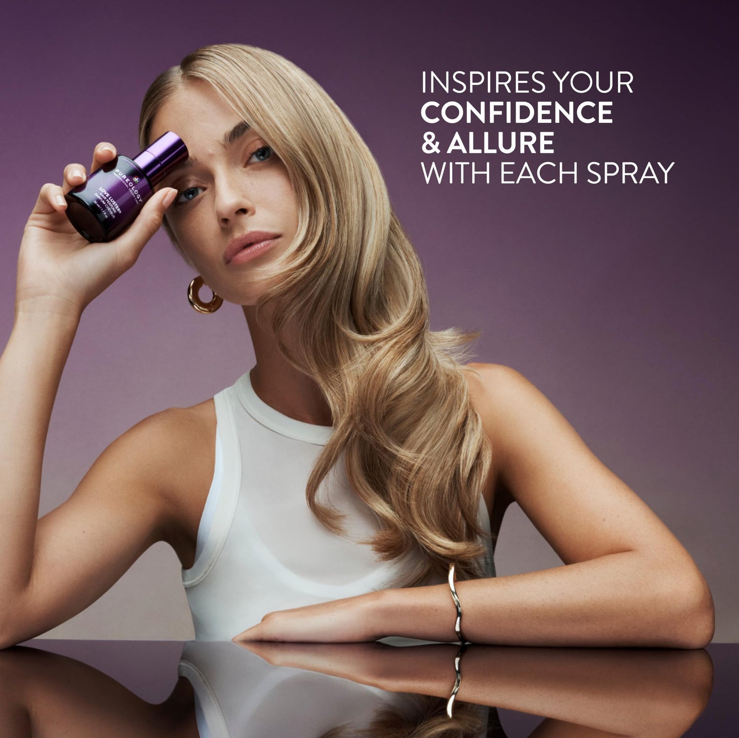 Pureology Love Luster Hydrating Hair Perfume - Hair & Body Mist with Vanilla & Peony Fragrance, Color Safe, No Drying Alcohols, Instant Hair Shine & Softness, 1.7 Fl Oz