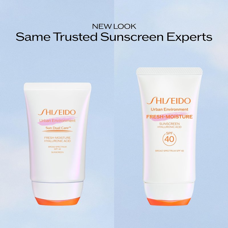 Shiseido Urban Environment Fresh-Moisture Sunscreen SPF 40 - Protects Against UVA/UVB Rays & Pollution - 12-Hour Hydration - Water Resistant for 40 Minutes - Non-Comedogenic - 50 mL