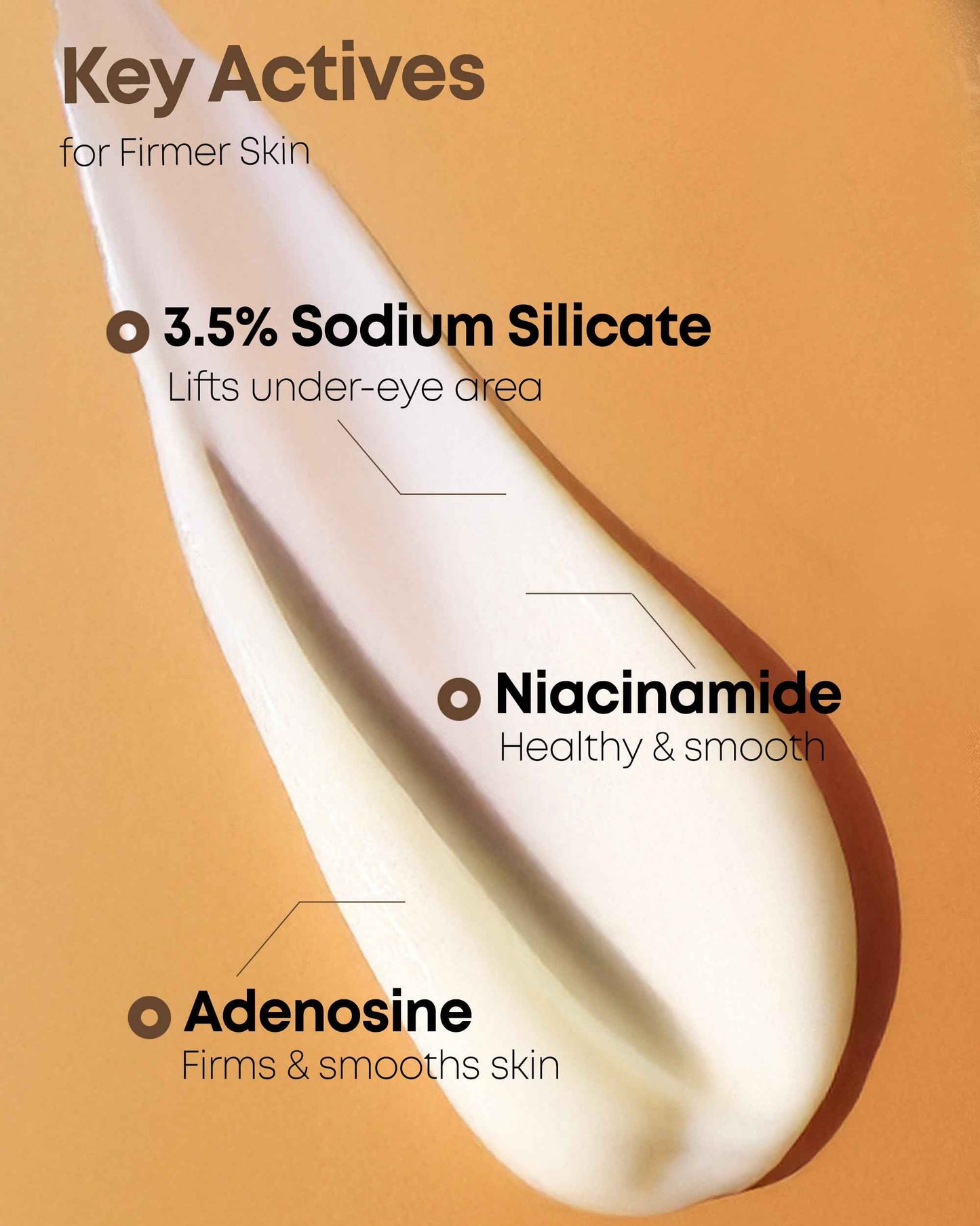 NINELESS Ever-Youth Dual Effect Eye Cream Korean Skincare Instant Lifting Technology for Firm Eyes with Niacinamide Adenosine Hyaluronic Acid Ceramides for Fine Lines Bags Puffiness 0.5 fl oz