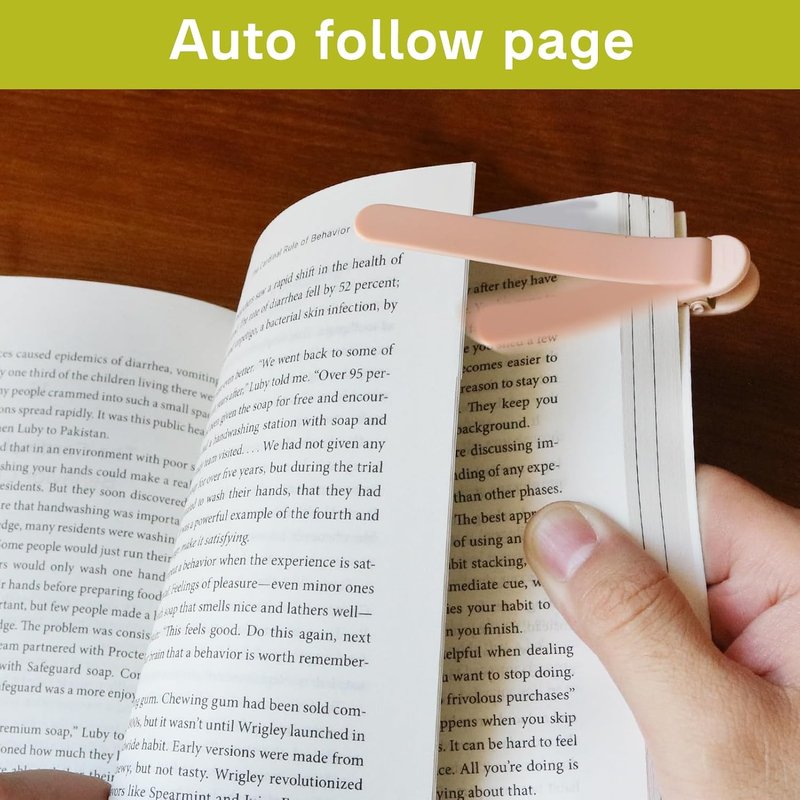 Automatic Silicone Bookmark Set - 3 Unique Page Keepers for Reading Lovers | Perfect Gift for Kids, Teachers & Adults