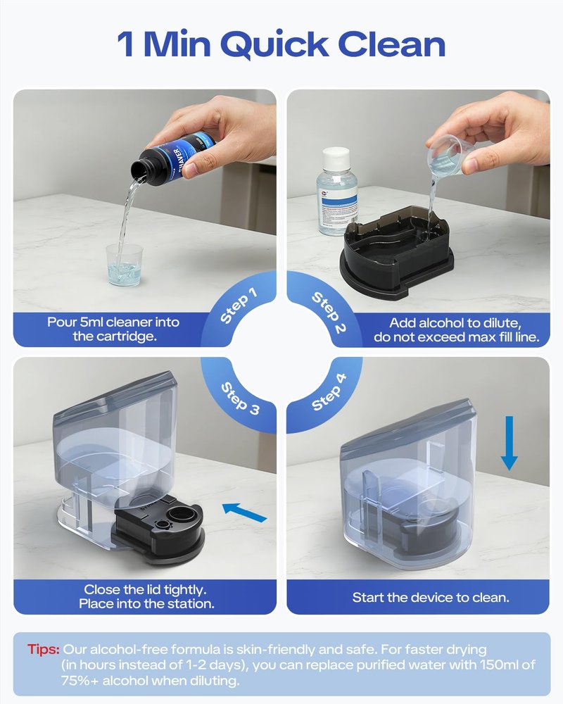 2026 New Reusable Cartridge with Refill 7 Month Supply Compatible with Braun Clean & Renew Refill Cartridge CCR, Shaver Cleaning & Care Kit with Gentle Hygienic Protection, Eco-Friendly