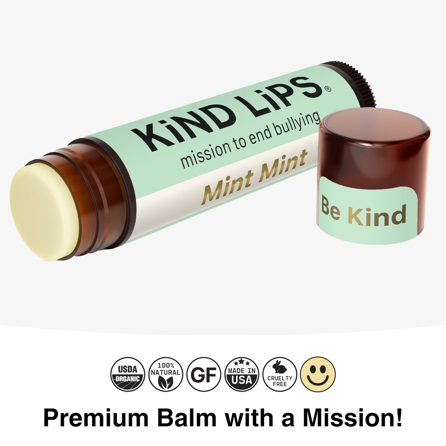Kind Lips Organic Lip Balm Mint Mint Extra Minty 5-Pack, Natural Moisturizing Lip Care for Dry Lips, Gluten-Free, Cruelty-Free, Grain Free, Beeswax Lip Balm – Small Business, Made in USA