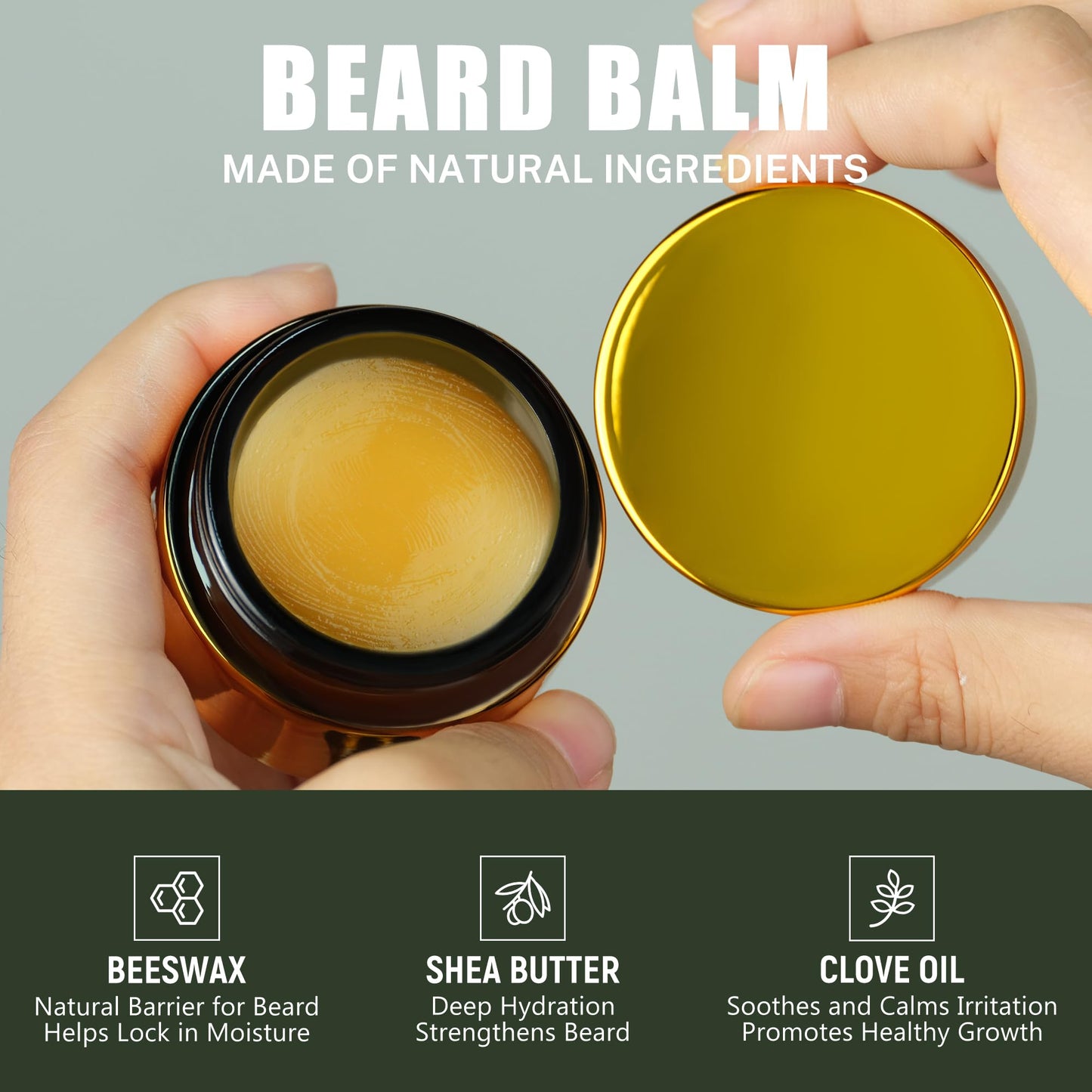 DayixCare Beard Grooming Kit for Black Men, Beard Care Kit for Black Men w/Oil, Balm, Brush, Comb and Scissors, Valentines Birthday Gifts for Dad Husband Boyfriend