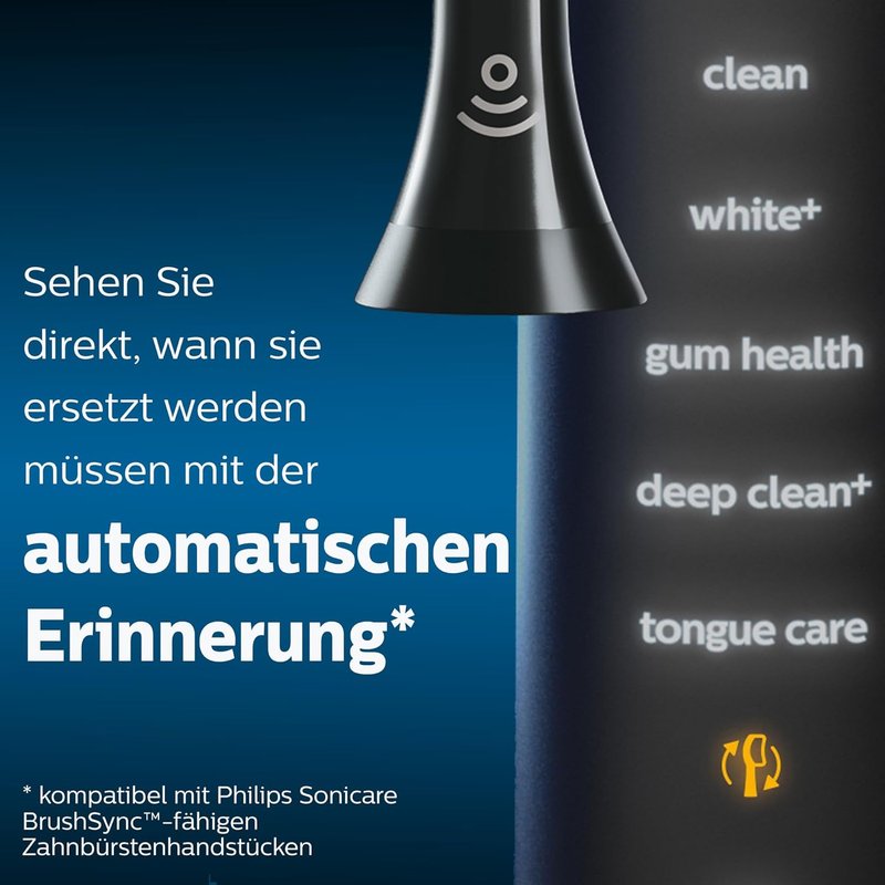Philips Sonicare W2 Optimal White Sonic Toothbrush Heads - 4 Pack for Superior Whitening