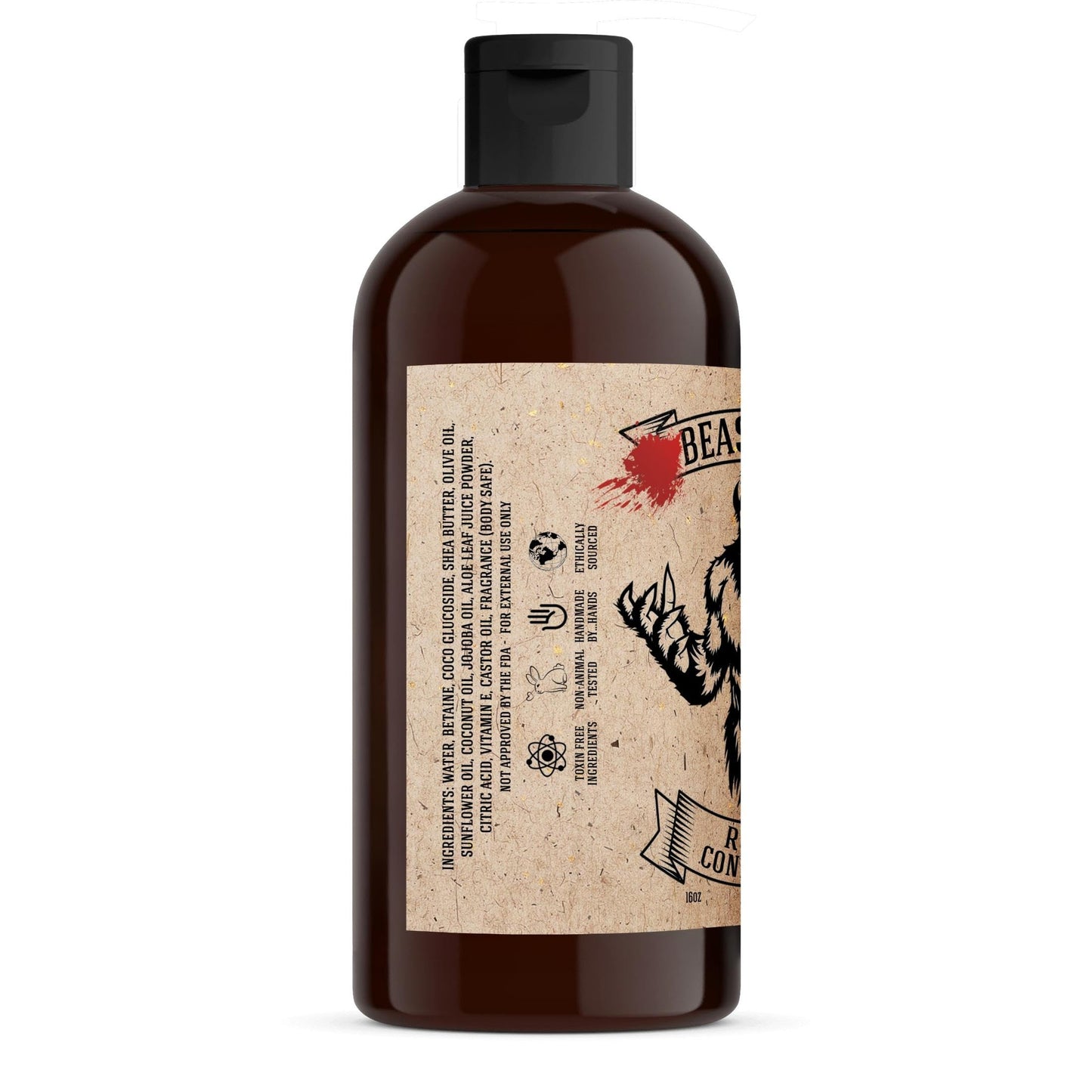 Johnny Slicks Conditioner - Supports Hydrated & Healthy Hair - Organic Oils & Shea Butter - Handmade Grooming - Rugged Scent - 16 oz