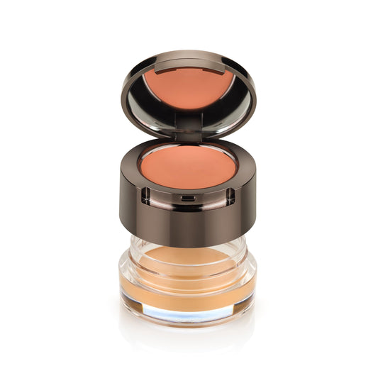 Bodyography 2-in-1 Under-Eye Cover & Correct| Hydrating Color Corrector and Concealer with Caffeine, Vitamins A & E | Built-In Mirror for On-the-Go Touchups | Medium
