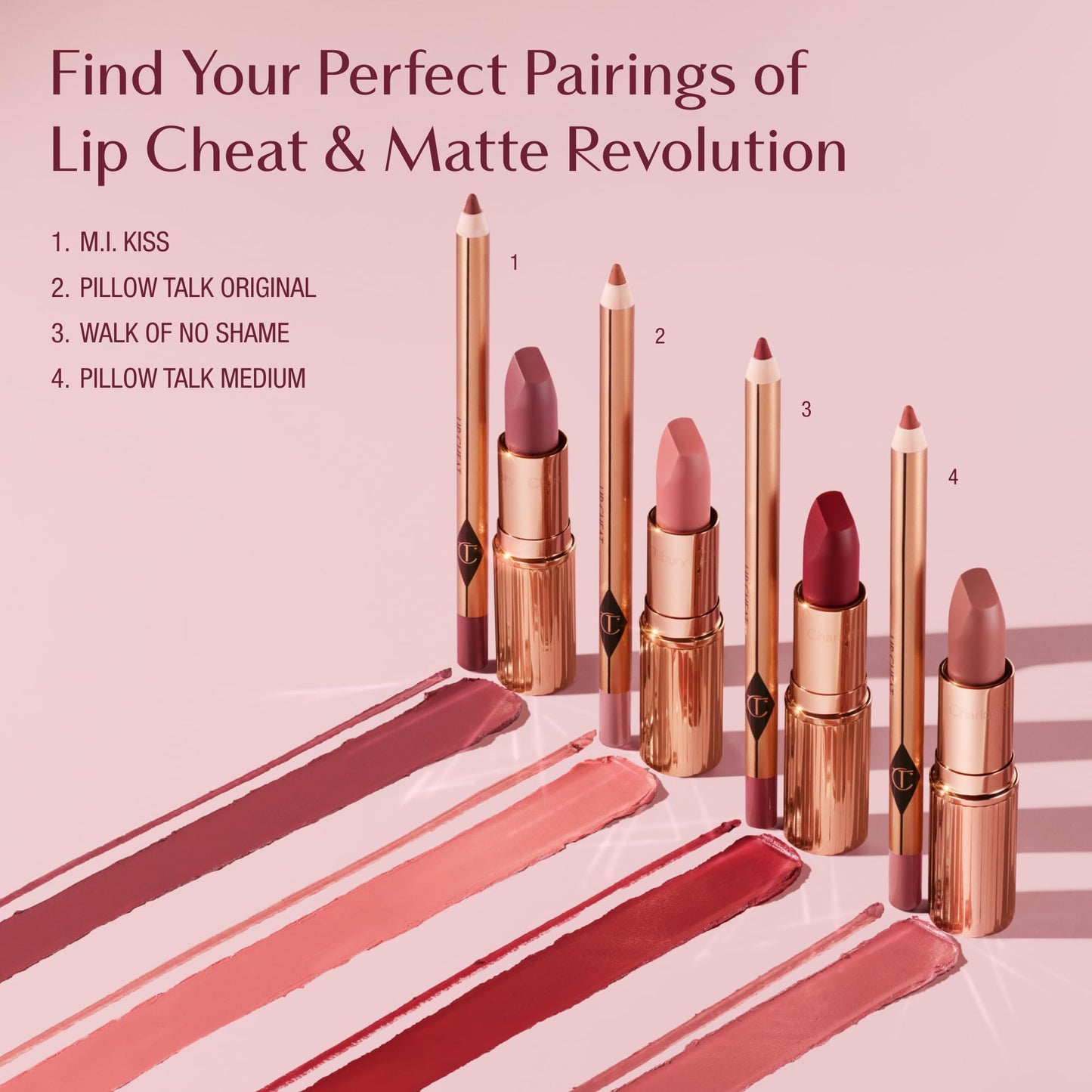 Charlotte Tilbury Lip Cheat Lip Liner Pencil - Creamy Fuller-Looking Lip Pencil with Jojoba Oil & Hyaluronic Acid - Waterproof, Smudge-Proof & Transfer-Proof - 6H Wear - M.I Kiss
