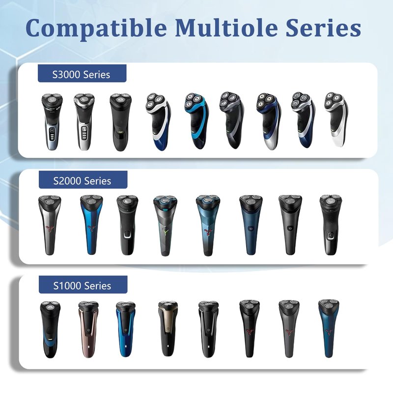 S3000 Replacement Razor Blade Compatible with Philips Norelco Aquatec Shavers,Razor Blades for S3000 Series S3206 S4303.9 Pcs
