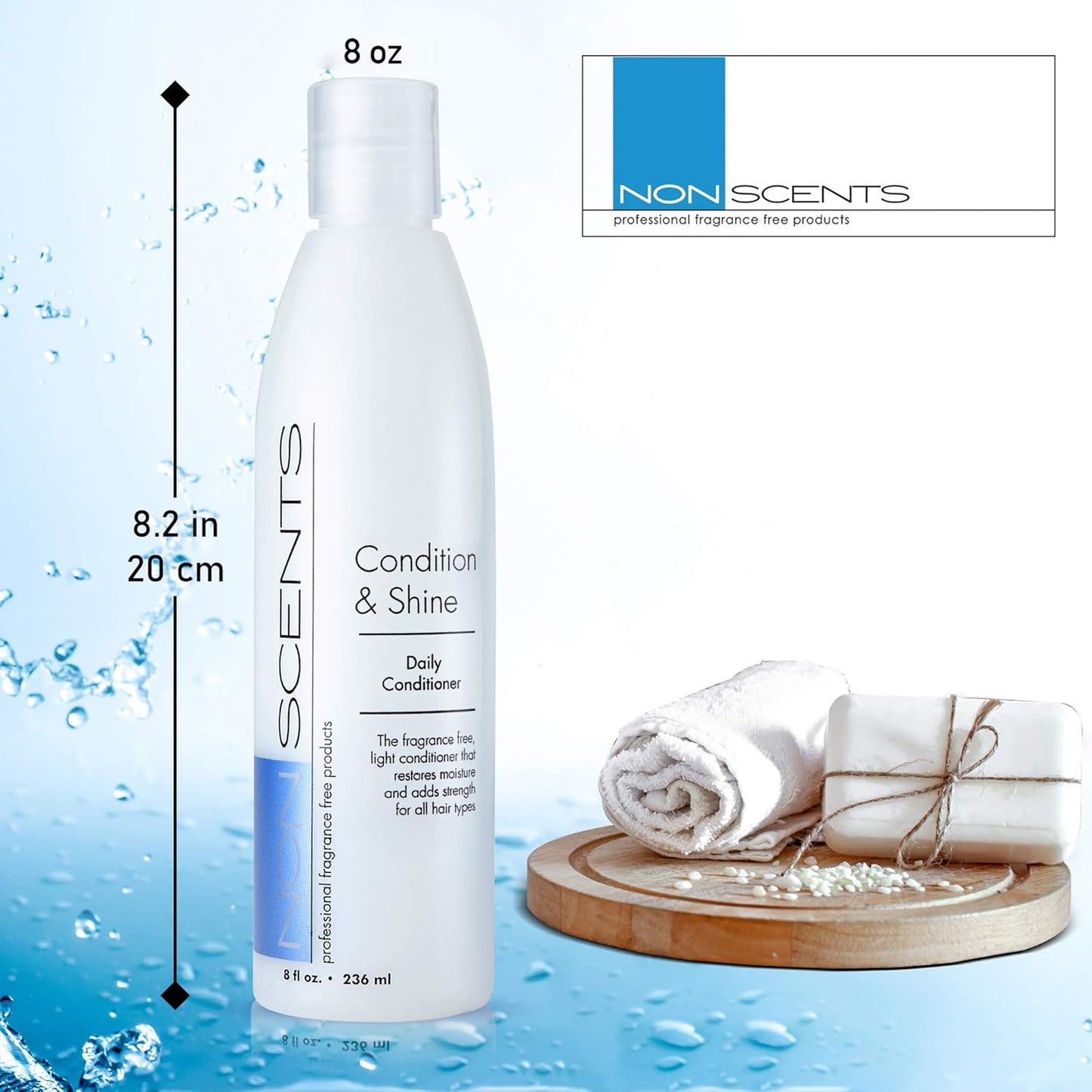Natural Conditioner for Dry Hair - Cruelty-Free & Sulfate-Free | Unscented, Made in USA