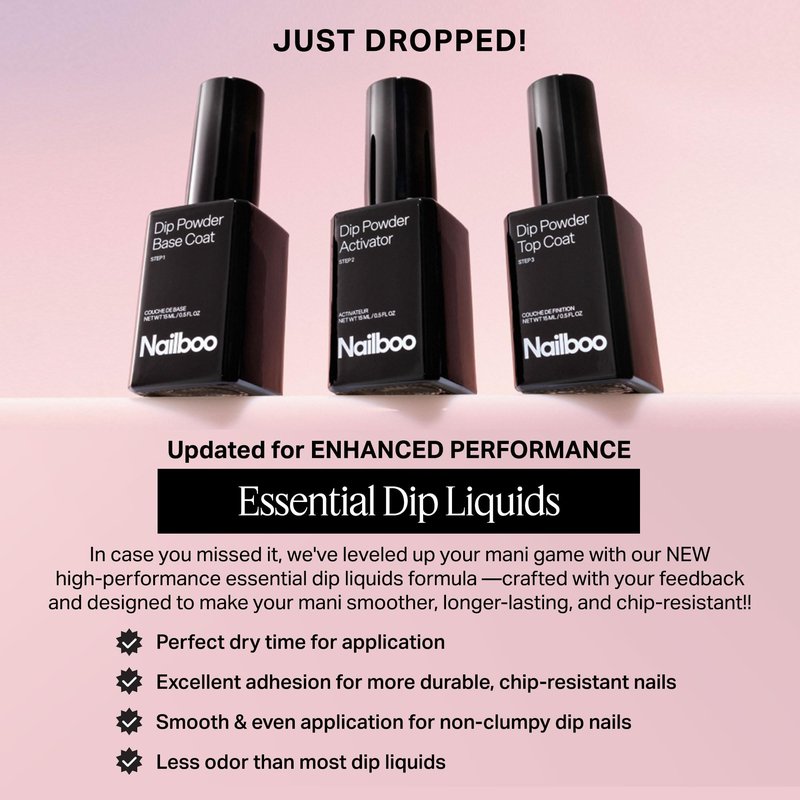 Nailboo Nail Dipping Essential Liquid, Activator for Dipping Powder, New Premium Formula, Activating Liquid for Nail Powder Dip Manicure – 0.5 fl. Oz.