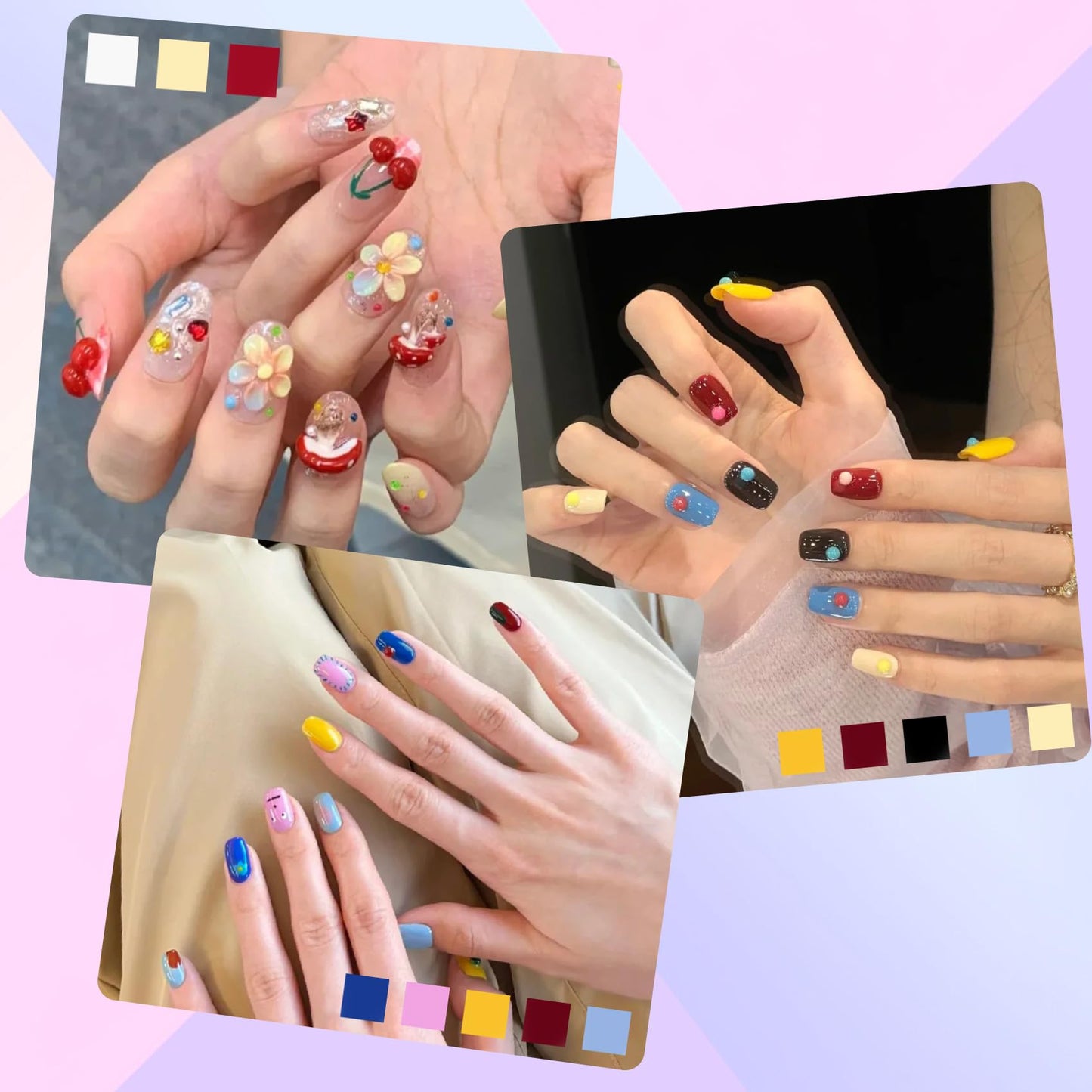 36 Color Acrylic Nail Powder Set, Acrylic Powder Nail Art 3D Sculpture French Extension for No Lamp Needed, Professional Salon Quality, Bubble Free & Long Lasting