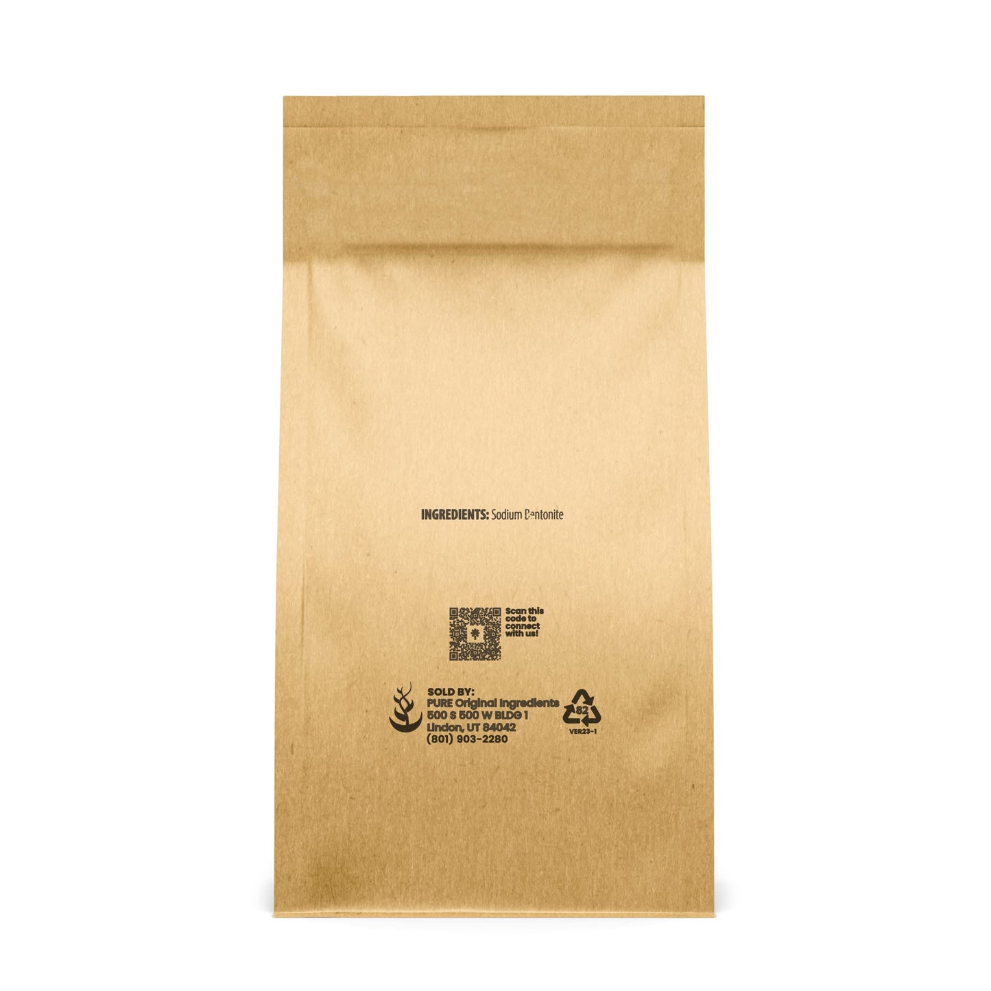 PURE ORIGINAL INGREDIENTS Bentonite Clay (2 lb) Fine Powder, Pure Sodium Bentonite, For Face Masks & More