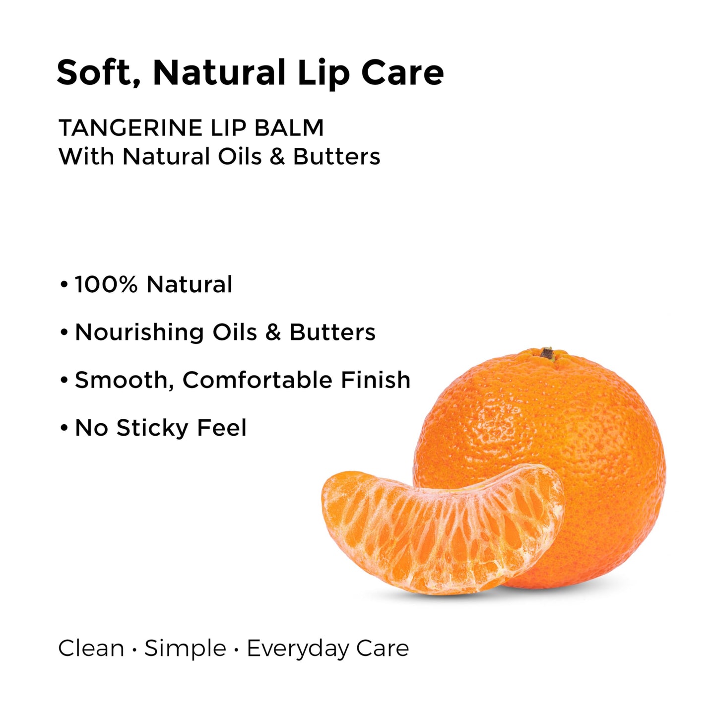 Tangerine Lip Balm | 100% Natural Lip Moisturizing Care with Shea Butter, Cocoa Butter, Beeswax & Almond Oil | Hydrating Repair Formula for Soft, Smooth & Healthy Lips | L2 KØØZMETIK