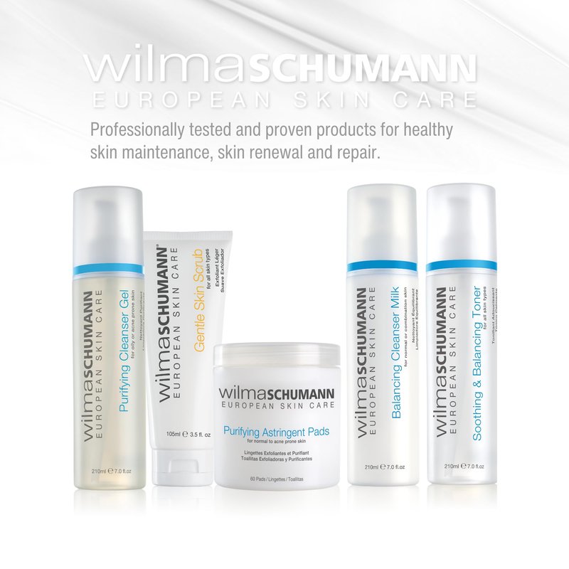 WILMA SCHUMANN Purifying Face Cleanser Gel, Daily Face Wash, Facial Cleanser for Acne, 7 oz