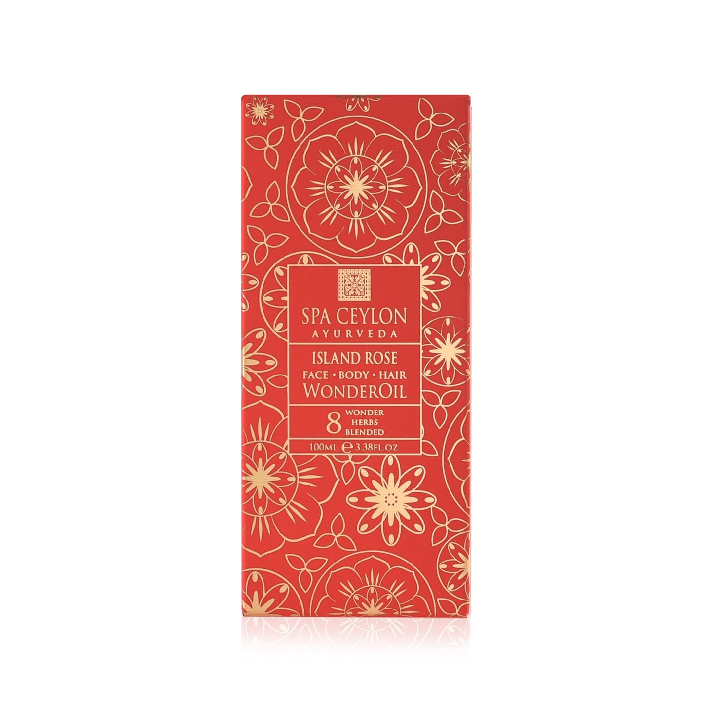 SPA CEYLON Wonder Oil Island Rose, Luxurious Moisturizing Body Oil with Ayurvedic Herbs for Skin & Hair, Non-Greasy Organic Formula, Vegan & Paraben-Free, 100 ml