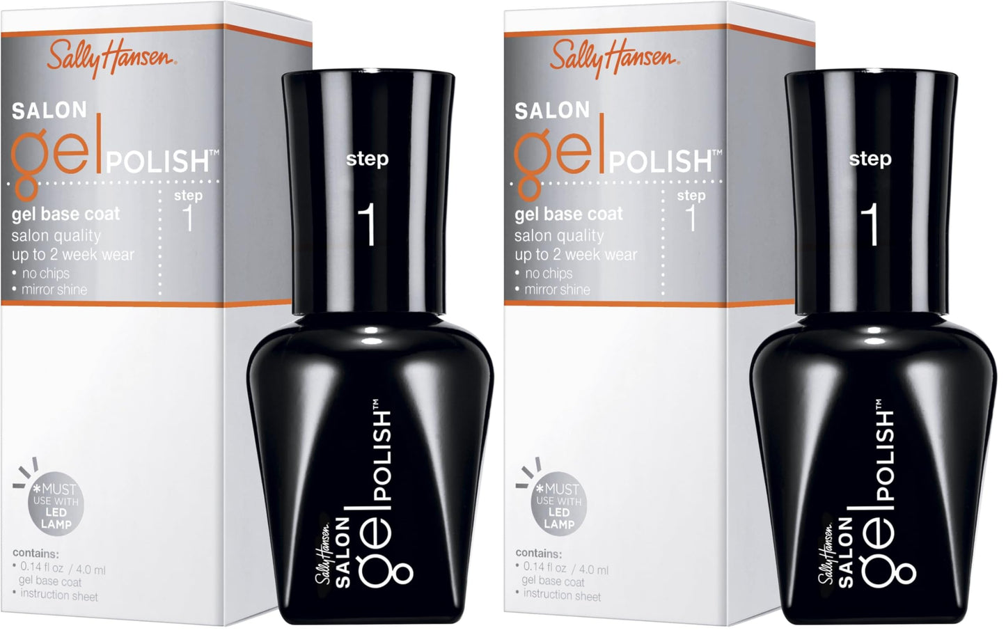 Sally Hansen Salon Pro Gel, Pro-Gel Base Coat, 0.14 Fluid Ounce (Pack of 2)