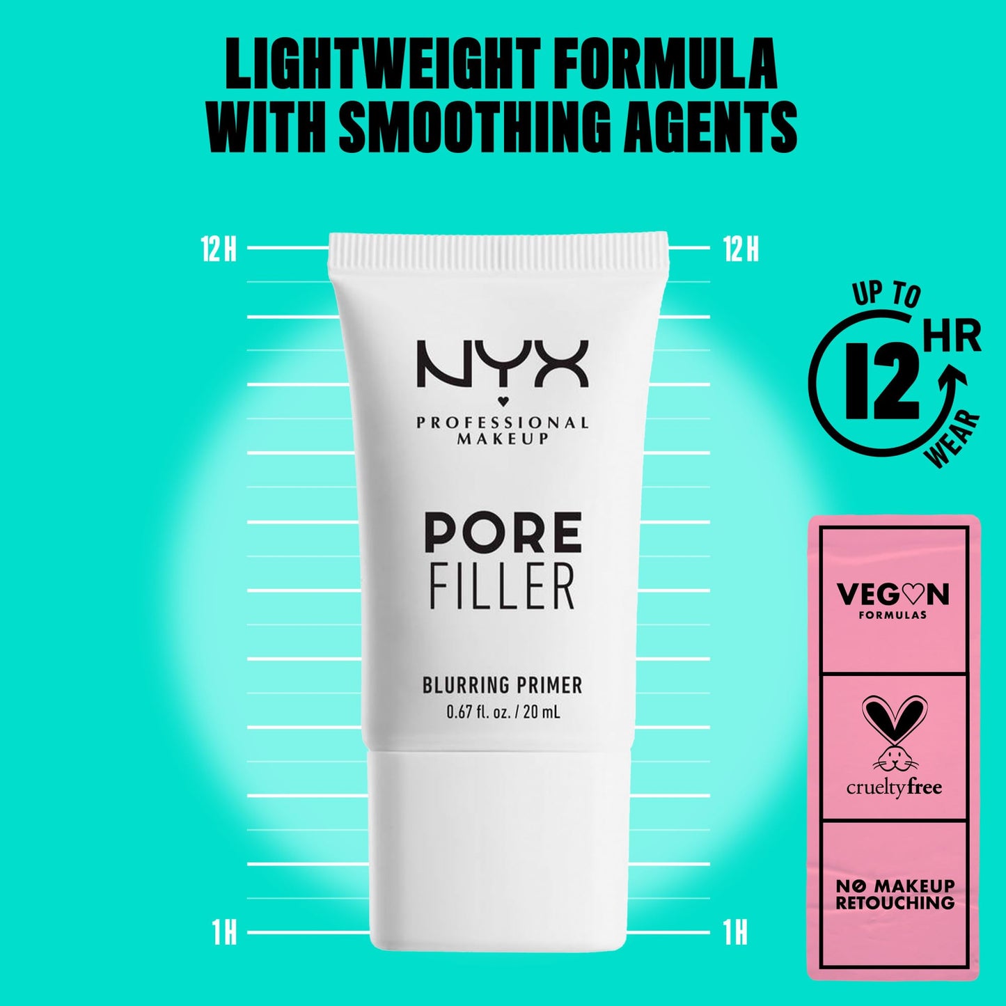 NYX PROFESSIONAL MAKEUP Pore Filler Blurring Primer and Marshmellow Smoothing Primer Vegan Face Primers