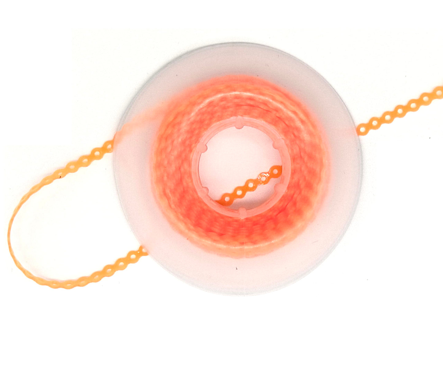 4 Pcs Dental Orthodontic Elastic Chain Power Chains Brace Orthodontic Spool Elastic Rubber Band for Teeth Braces,15ft/Roll (Sky blue+Royal blue+Orange+Black, Closed)