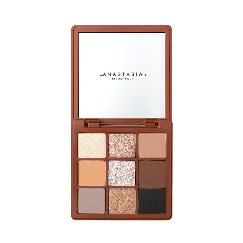 Anastasia Beverly Hills Mini Eyeshadow Palette - High-Pigment Travel-Size with Luminous Metallics & Warm Neutrals