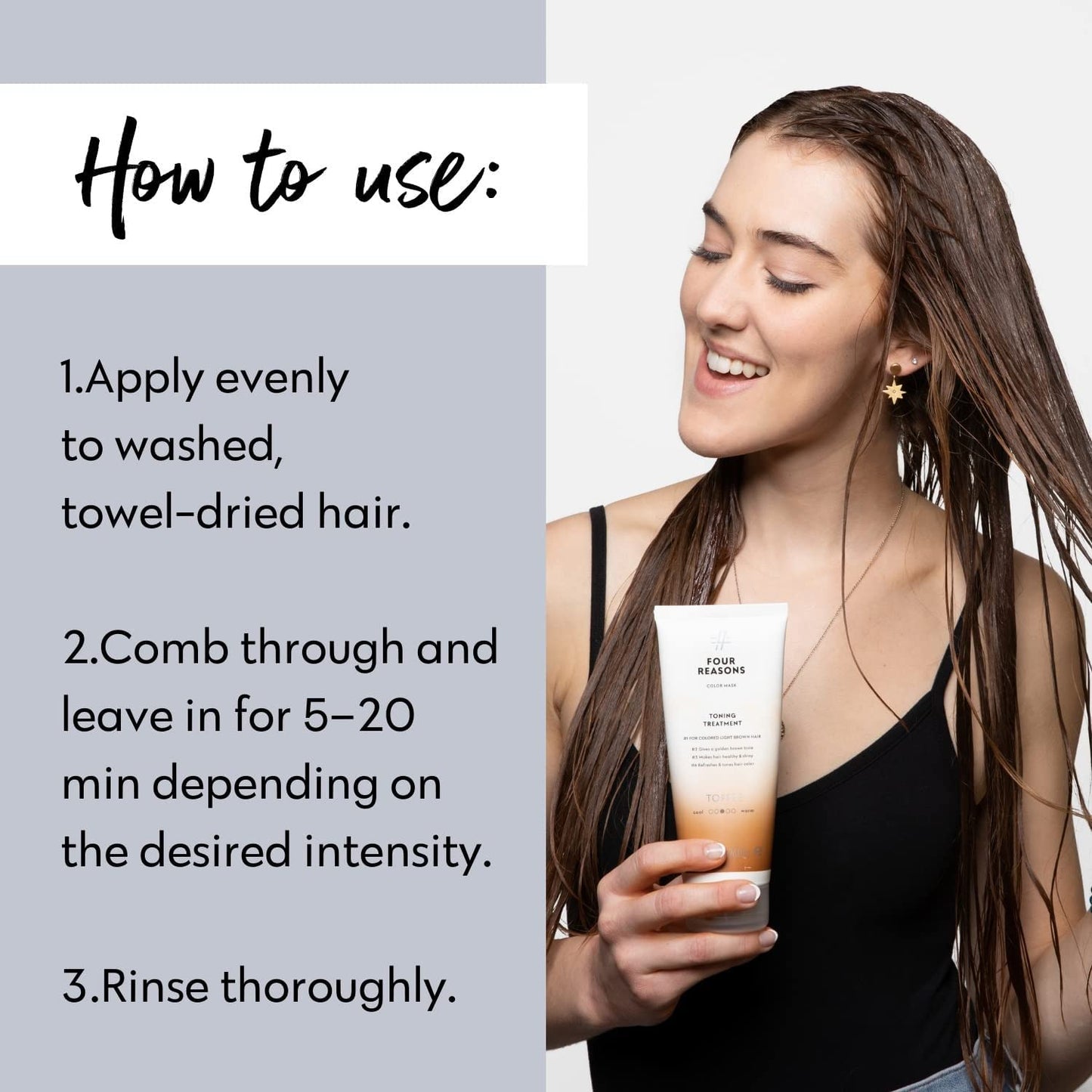 Color Mask - Toffee | Semi-Permanent Hair Toner & Conditioner for Color-Treated Hair - 6.76 fl oz - Vegan & Cruelty-Free
