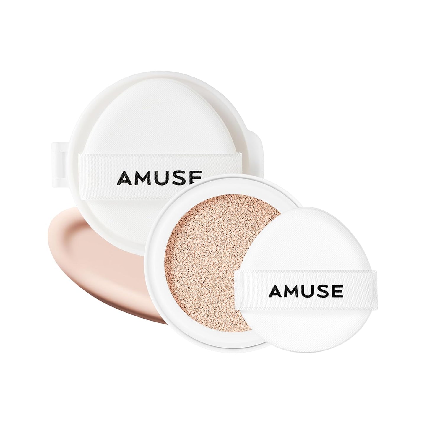 AMUSE SEOUL Ceramic Skin Perfector Cushion Foundation Refill - Flawless Coverage, Semi-Matte Glow | 01 Porcelain (15g)