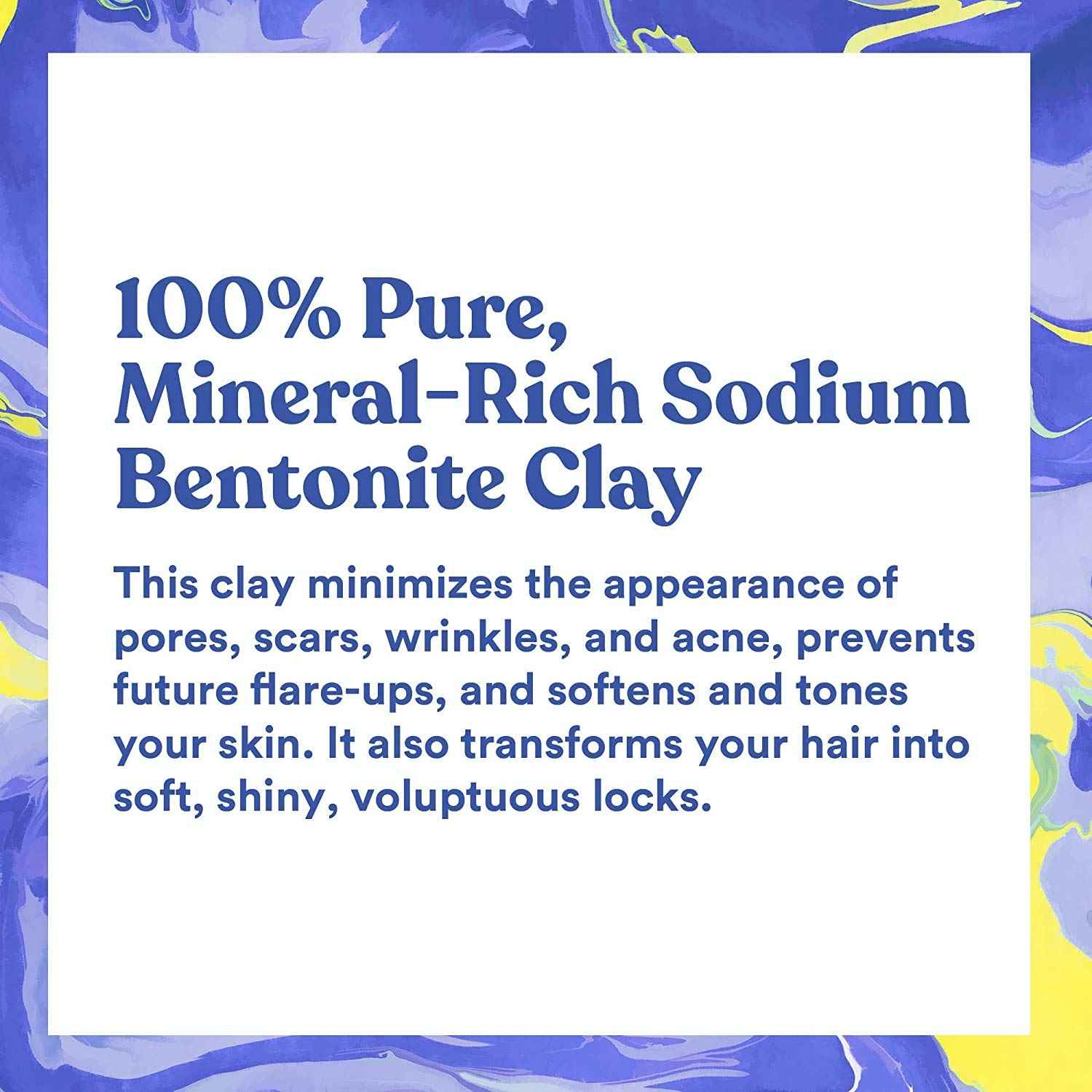 ASUTRA Indian Healing Clay Mask, 1 lb - For Skin & Hair Care, Deep Pore Cleansing, Soften, & Brighten Complexion, Anti-Blemish Acne Treatment, Anti-Aging Properties, Unscented Sodium Bentonite Clay