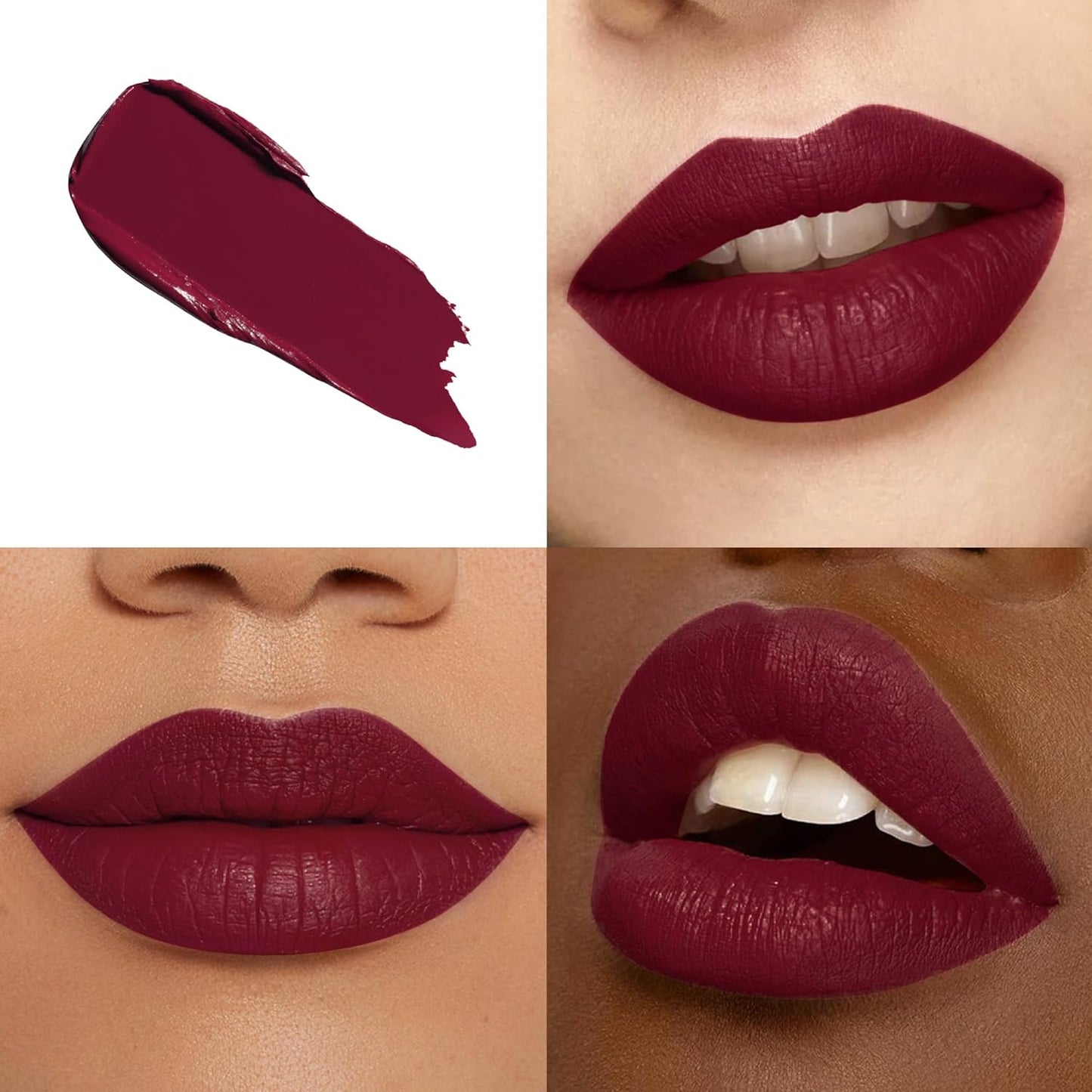 Burgundy Lipstick - Long Lasting Matte Liquid Lip Color | Smudgeproof & Easy to Apply, M47 Burgundy Love