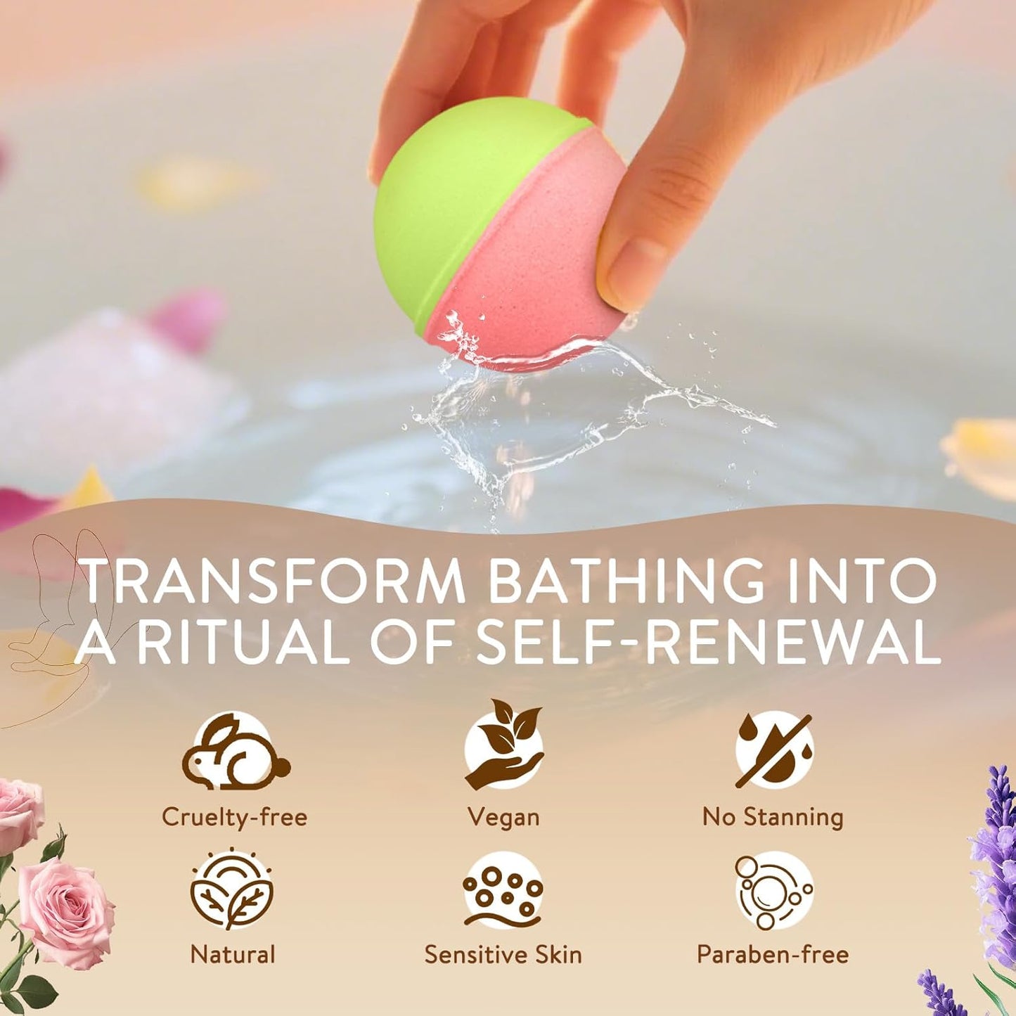 Bath Bombs Gift Set - 20 Natural Fizzies with 10 Unique Scents | Handmade Shea Butter for Skin Moisturizing & Relaxation