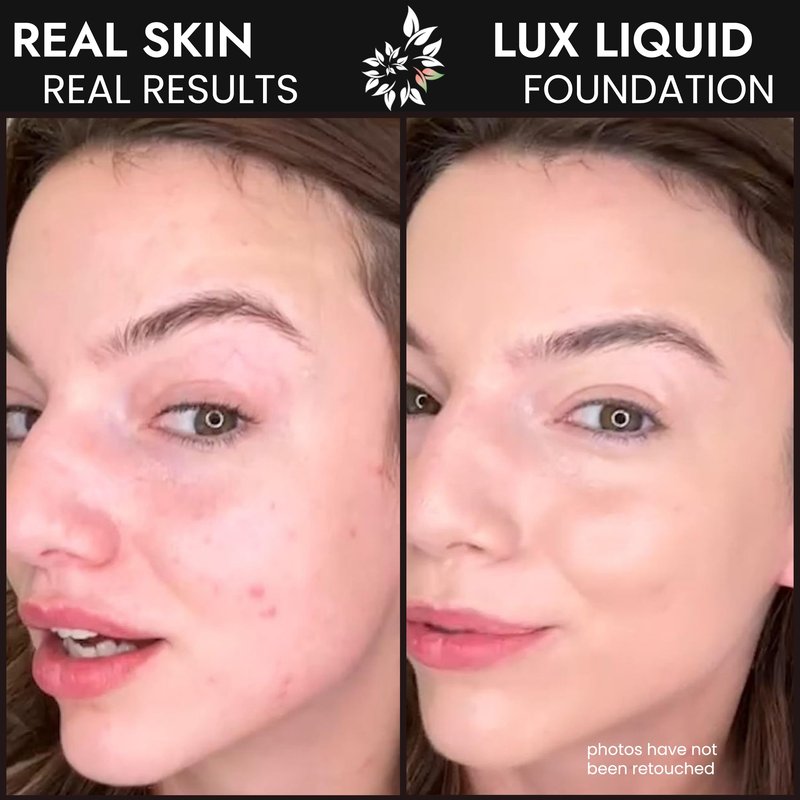 BaeBlu Organic Aloe-Based LUX Liquid Foundation, Natural Vegan Gluten-Free Made in USA, Nutmeg