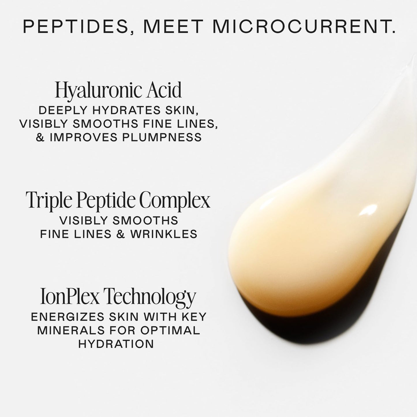 NuFACE FIX Serum - Line Smoothing Conductive Serum for Microcurrent with Triple Peptide, Hyaluronic Acid & IonPlex to Hydrate, Brighten and Enhance NuFACE Microcurrent Device Results (0.5 oz)