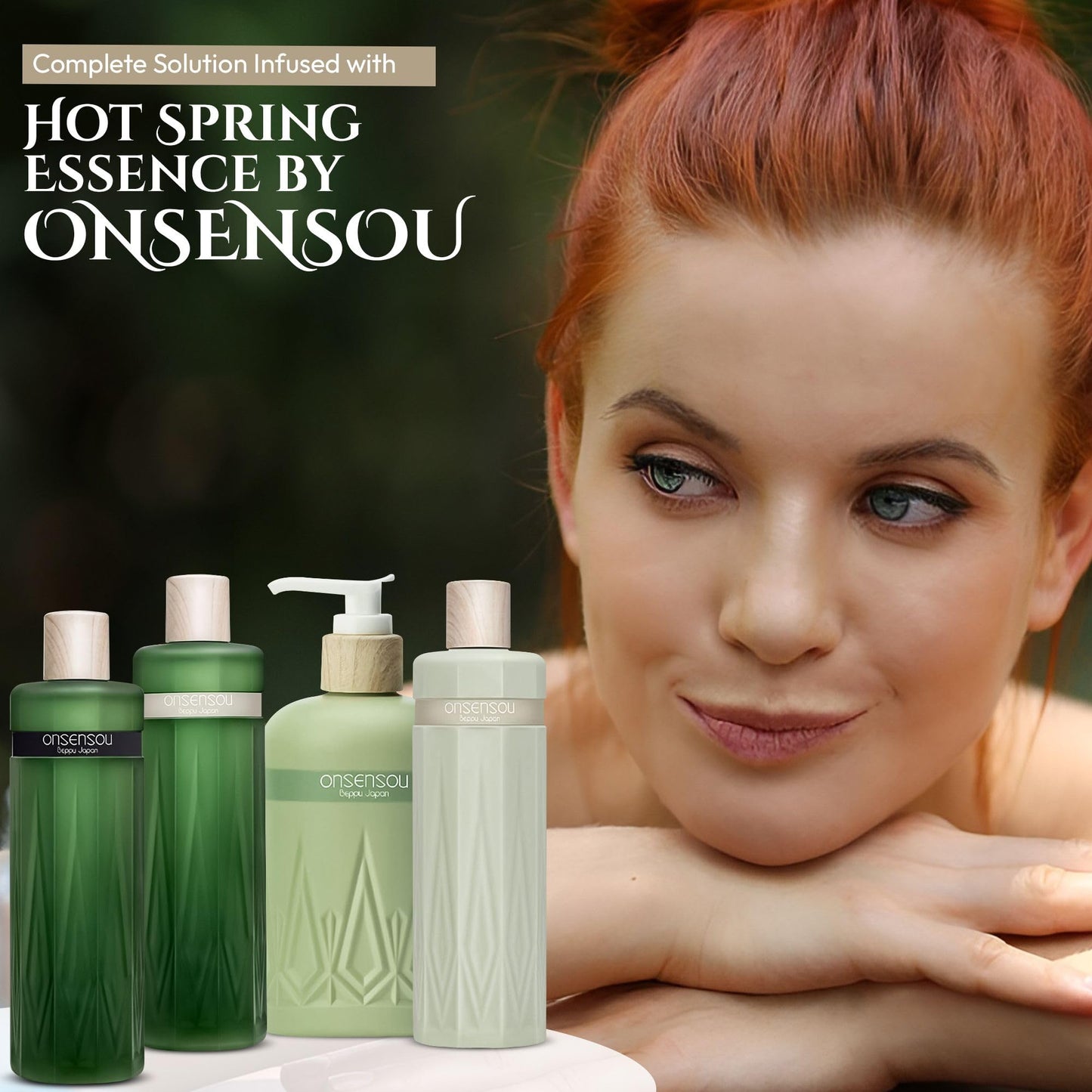 ONSENSOU Dry Itchy Scalp Shampoo for Men with Hot Spring, Moisturizing Shampoo for Dry Scalp, Hydrating Shampoo for Curly Hair, Anti Dandruff Shampoo for Women from Japan, Sulfate Free 10.1Fl Oz DAILY