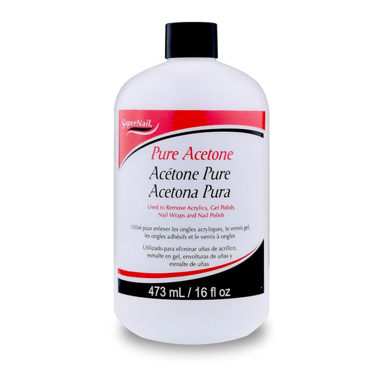 Super Nail Pure Acetone Polish Remover, 8 Fl Oz
