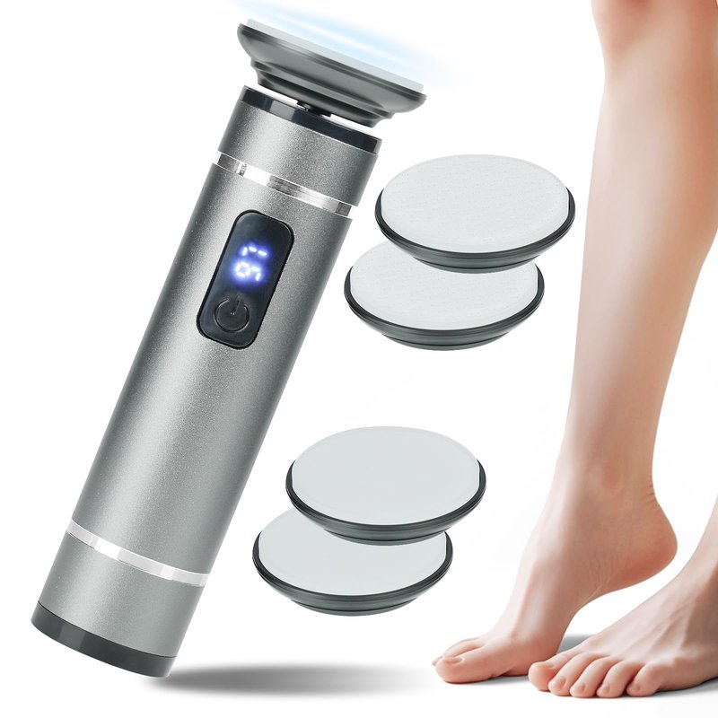 The 2025 Latest Model Electric Feet Callus Remover,Electric Foot Files for Men & Women,Electric Callus Remover for Feet Dead Skin and Calluse,Rechargeable Digital Feet Callus with 4 Grinding Heads