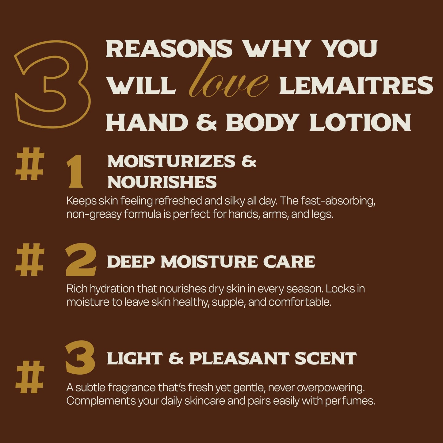 LEMAITRE Hydrating Hand & Body Cream – Non-Greasy Moisturizer for Soft Skin, Fast Absorbing Lotion with Light Scent, Travel-Friendly Skincare (Pack of 6), Sage, Lemon Grass, Vervena