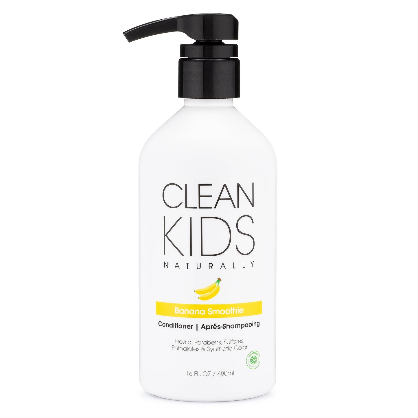 Clean Kids Naturally Conditioner, All-Natural, Vegan, Cruelty-free, Paraben-Free, EWG Verified, 16 oz (1 Bottle)