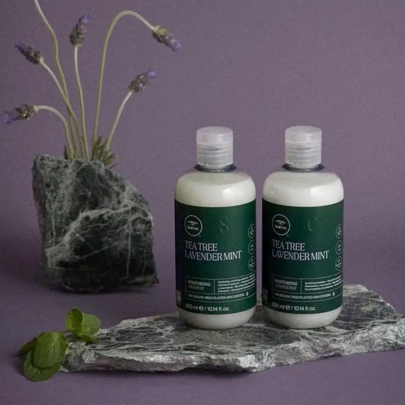 Tea Tree Lavender Mint Shampoo - Moisturizing Formula for Coarse & Dry Hair | Hydrates & Soothes