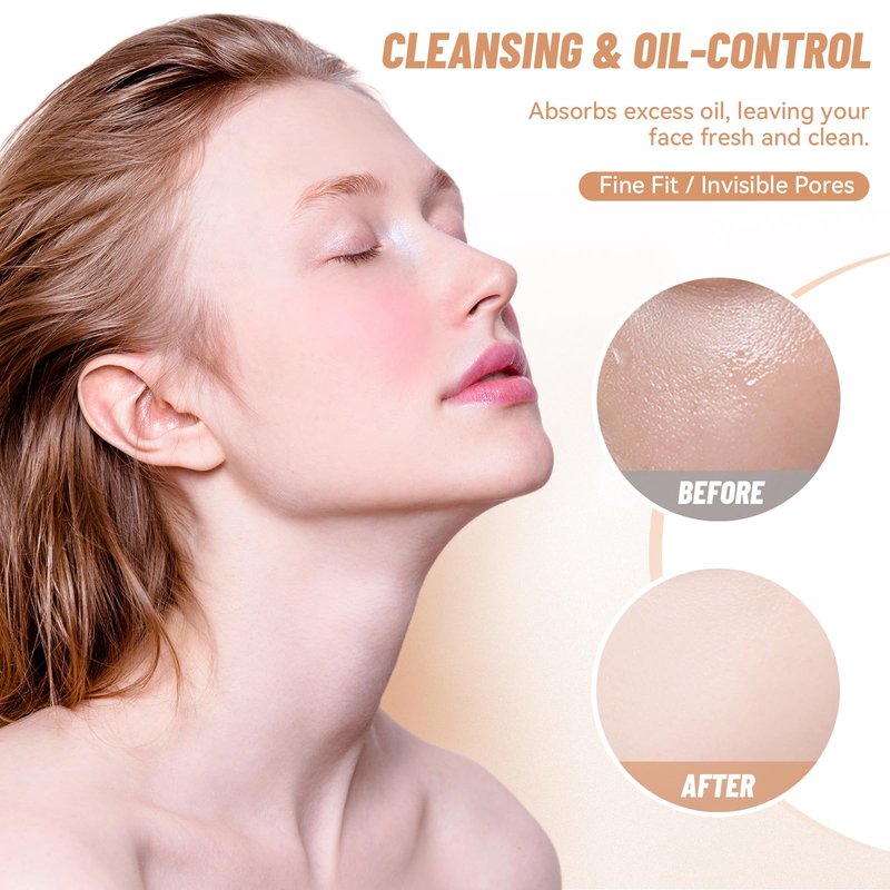 YiGuMy Mineral Loose Setting Powder, 21g, Translucent Face Makeup for Oily Skin, Lightweight Natural Glow, Skincare with Flower Seed Oil, Matte Finish (03 LightSkin, HOJO)
