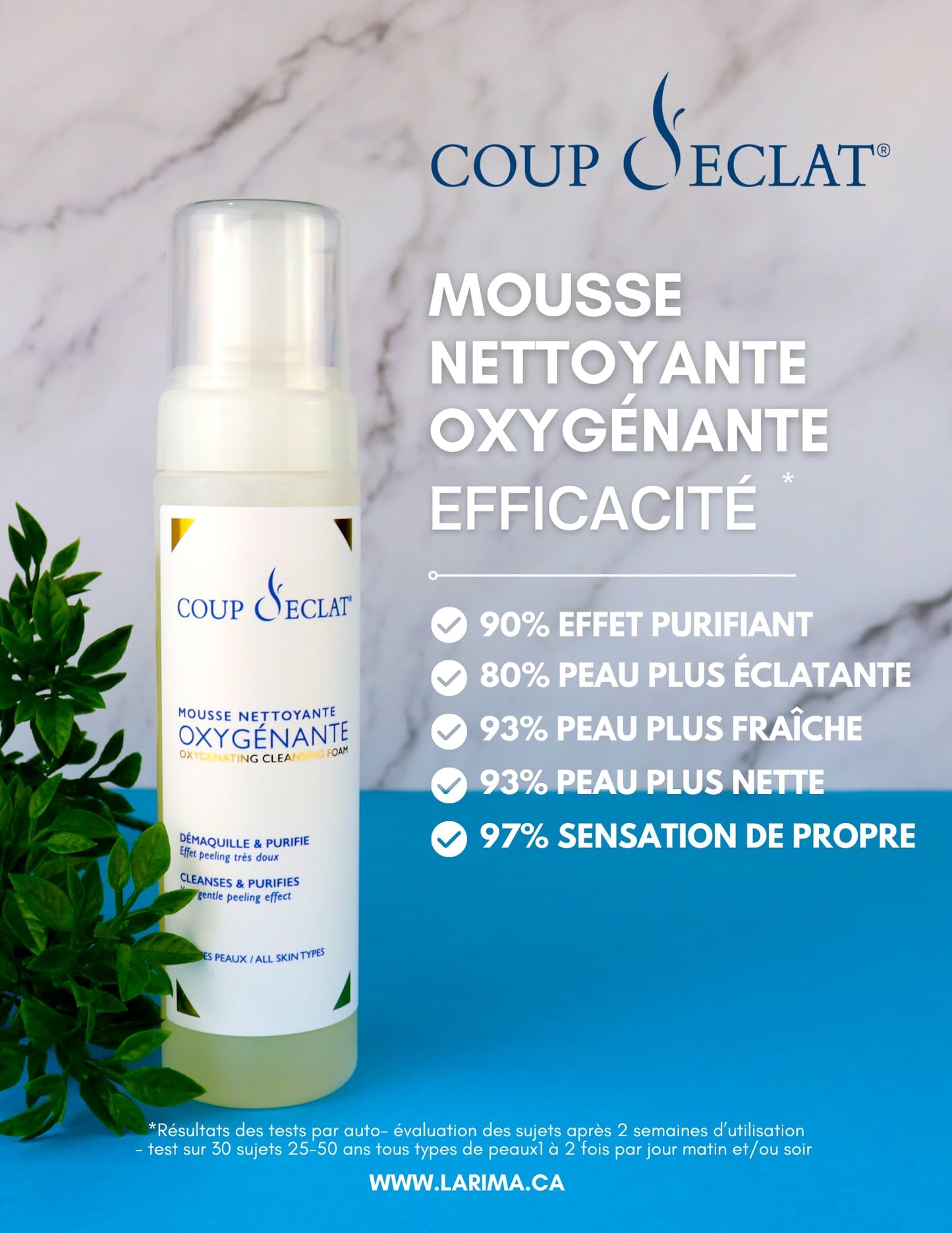 Coup D'eclat Oxygenating Cleansing Foam, 6.76 Ounce