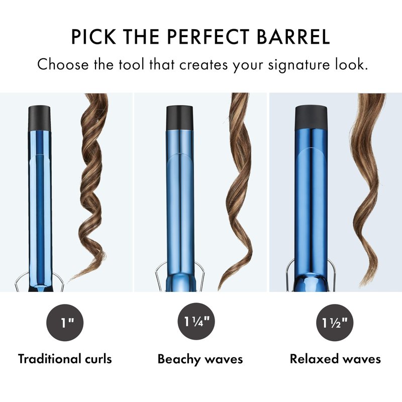 BaBylissPRO Nano Titanium Professional 1.5" Curling Iron with Extended Barrel Perfect for Longer Hair