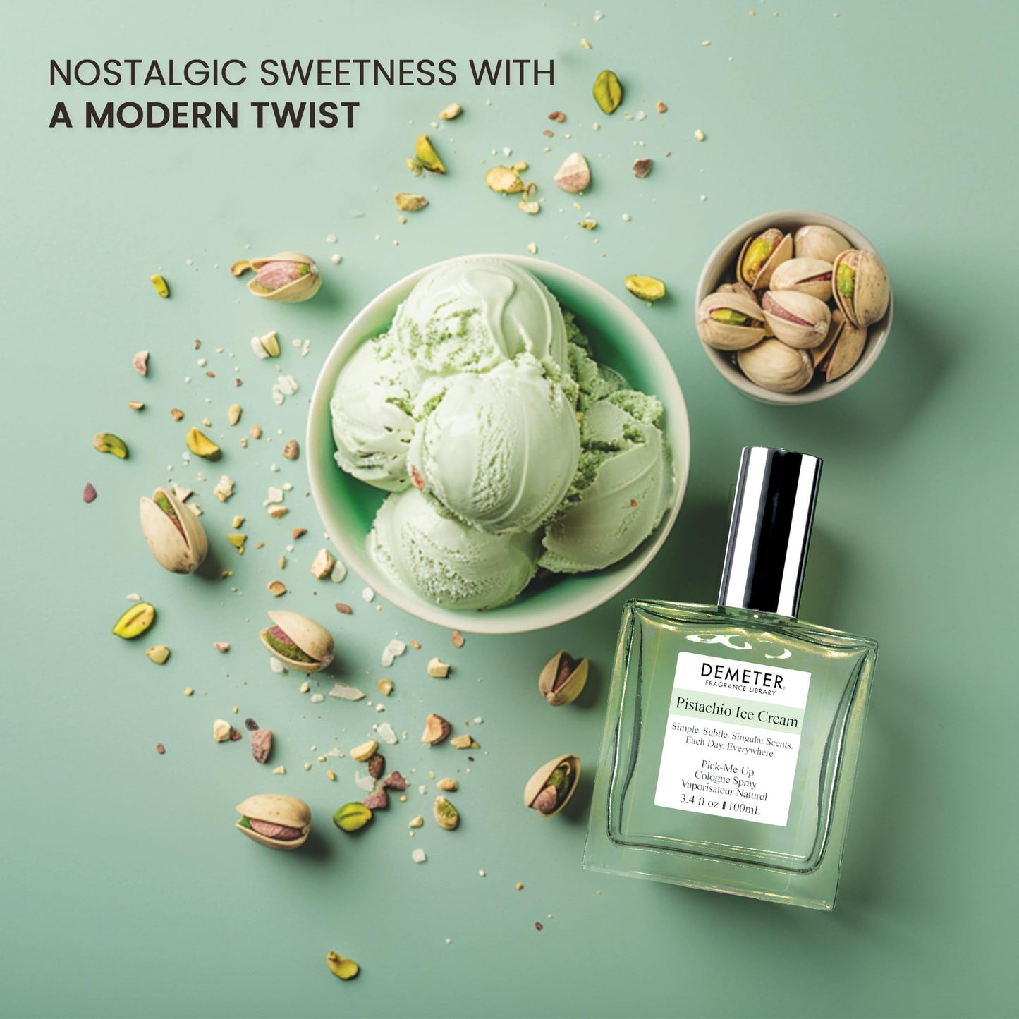 DEMETER Pistachio Ice Cream 3.4 oz. Cologne Spray, Perfume for Women and Men