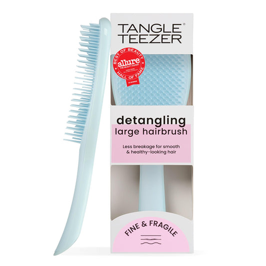 Tangle Teezer Fine Ultimate Detangler Brush, Dry & Wet Hair Brush to Detangle & Reduce Breakage for Fine Hair Types, Large, Seafoam Blue